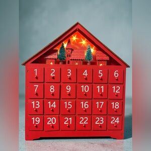 Wooden Light-Up Advent Calendar
House 24 Pull-Out Drawers LED
Christmas decor